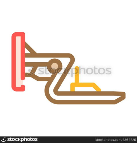 sled training equipment color icon vector. sled training equipment sign. isolated symbol illustration. sled training equipment color icon vector illustration