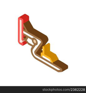 sled training equipment isometric icon vector. sled training equipment sign. isolated symbol illustration. sled training equipment isometric icon vector illustration