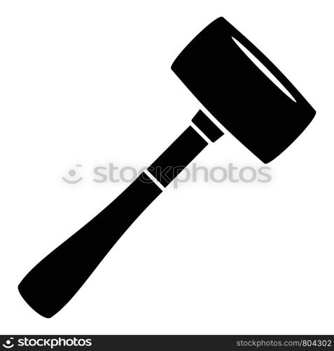 Sledge hammer icon. Simple illustration of sledge hammer vector icon for web design isolated on white background. Sledge hammer icon, simple style