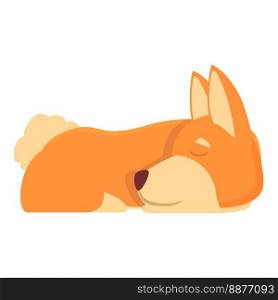 Sleep dog icon cartoon vector. Canine animal. Baby puppy. Sleep dog icon cartoon vector. Canine animal