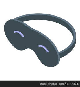 Sleeping mask icon isometric vector. Ear plug. Noise protection. Sleeping mask icon isometric vector. Ear plug