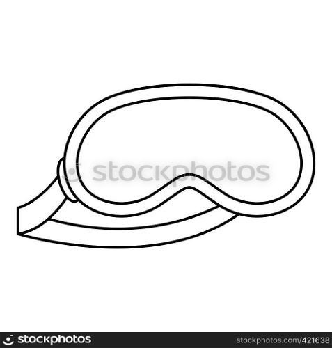 Sleeping mask icon. Outline illustration of sleeping mask vector icon for web. Sleeping mask icon, outline style