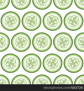 slice cucumber seamless pattern textile print