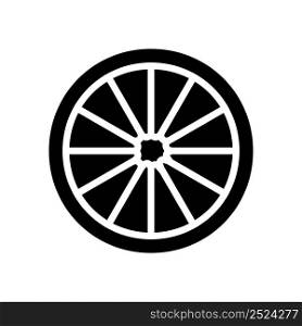 slice lime glyph icon vector. slice lime sign. isolated contour symbol black illustration. slice lime glyph icon vector illustration