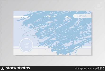 Slide background presentation template. Vector illustration in light blue colors. Page horizontal HD format screen layout design.