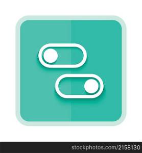 slide button line icon