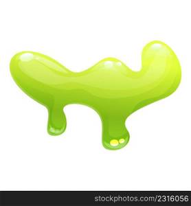 Slime liquid icon cartoon vector. Green sticky. Blob mucus. Slime liquid icon cartoon vector. Green sticky