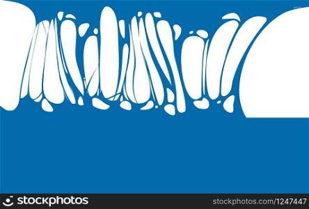 Slime sticky blue banner, spittle, snot. Frame of scary zombie, alien slime. Slime sticky blue banner, spittle, snot. Frame of scary zombie, alien slime. Cartoon flat slime isolated object. Fiction party design element. Vector, template background, illistration, isolated