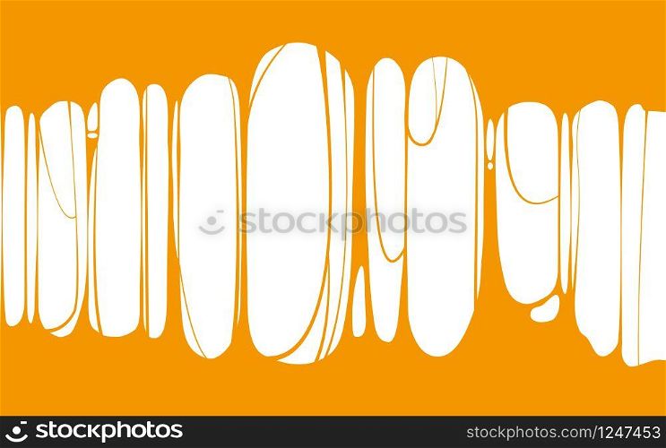 Slime sticky orange banner, spittle, snot. Frame of scary zombie, alien slime. Slime sticky orange banner, spittle, snot. Frame of scary zombie, alien slime. Cartoon flat slime isolated object. Fiction party design element. Vector, template background, illistration, isolated