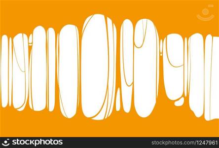 Slime sticky orange banner, spittle, snot. Frame of scary zombie, alien slime. Slime sticky orange banner, spittle, snot. Frame of scary zombie, alien slime. Cartoon flat slime isolated object. Fiction party design element. Vector, template background, illistration, isolated