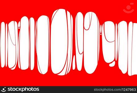 Slime sticky red banner, spittle, snot. Frame of scary zombie, alien slime. Slime sticky red banner, spittle, snot. Frame of scary zombie, alien slime. Cartoon flat slime isolated object. Fiction party design element. Vector, template background, illistration, isolated