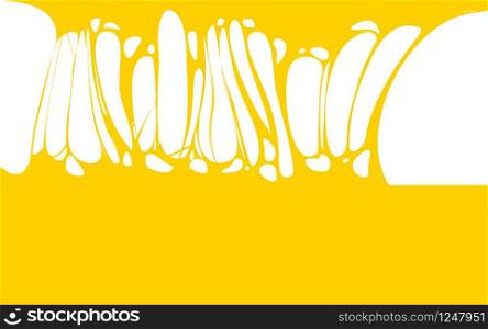 Slime sticky yellow honey banner, spittle, snot. Frame of scary zombie, alien slime. Slime sticky yellow banner, spittle, snot. Frame of scary zombie, alien slime. Cartoon flat slime isolated object. Fiction party design element. Vector, template background, illistration, isolated