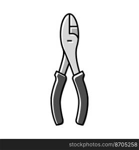 slip joint pliers color icon vector. slip joint pliers sign. isolated symbol illustration. slip joint pliers color icon vector illustration