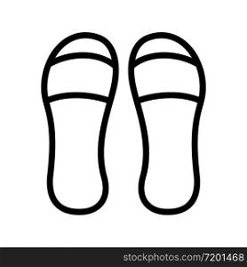 slipper icon design, flat style trendy collection