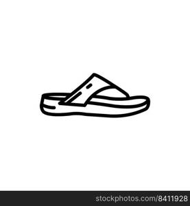 slippers icon logo vector design template