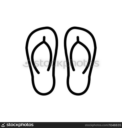 Slippers icon trendy