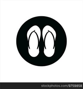 slippers icon vector illustration logo design