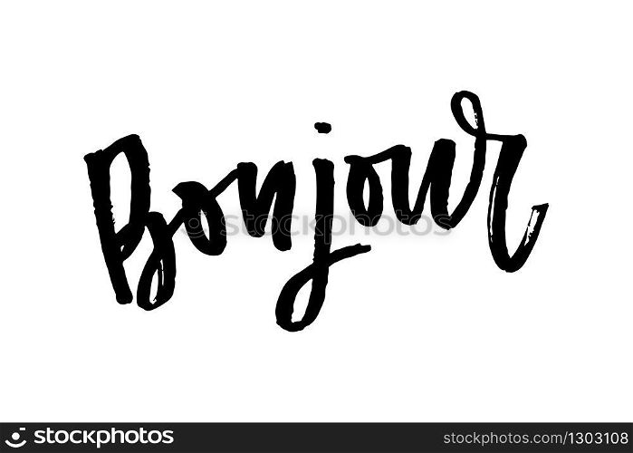 slogan Bonjour phrase graphic vector Print Fashion lettering. slogan Bonjour phrase graphic vector Print Fashion lettering calligraphy