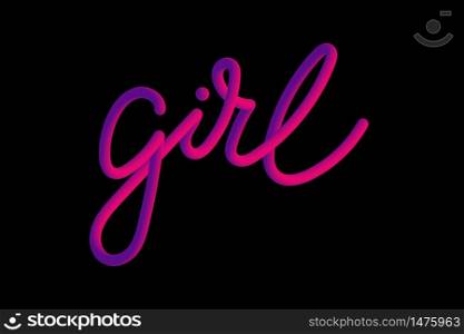 slogan Girl phrase graphic vector Print Fashion lettering. slogan Girl phrase graphic vector Print Fashion lettering calligraphy