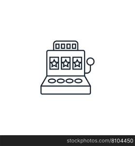 Slot machine creative icon from casino icons Vector Image