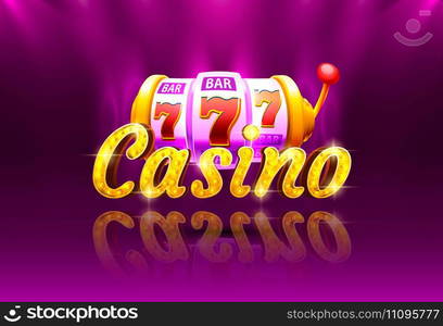 Casino 777 banner slots machine winner, jackpot fortune of luck. Vector  illustration. Casino 777 banner slots machine winner, jackpot fortune of  luck. Vector — Stockphotos.com