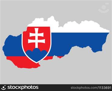 Slovakia Map flag Vector illustration eps 10.. Slovakia Map flag Vector illustration eps 10