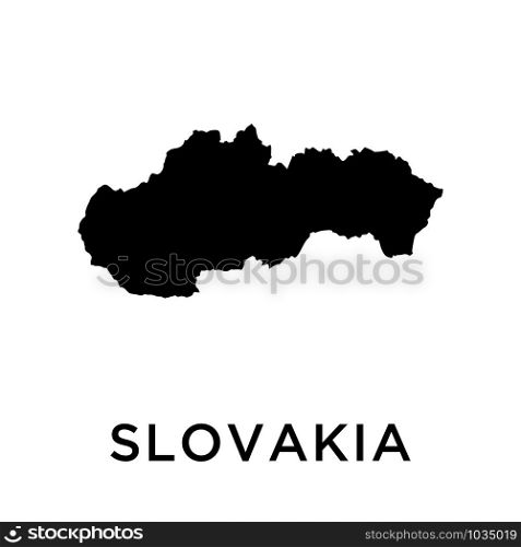 Slovakia map icon design trendy