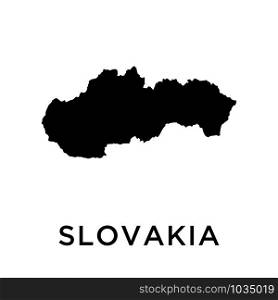 Slovakia map icon design trendy