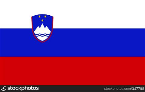 Slovenia flag image for any design in simple style. Slovenia flag image