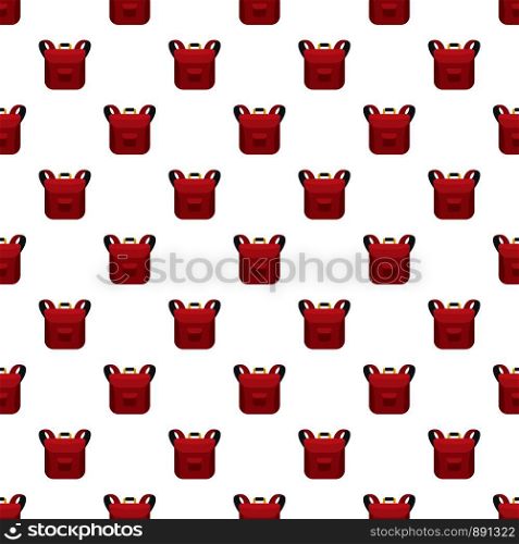 Small backpack pattern seamless vector repeat for any web design. Small backpack pattern seamless vector