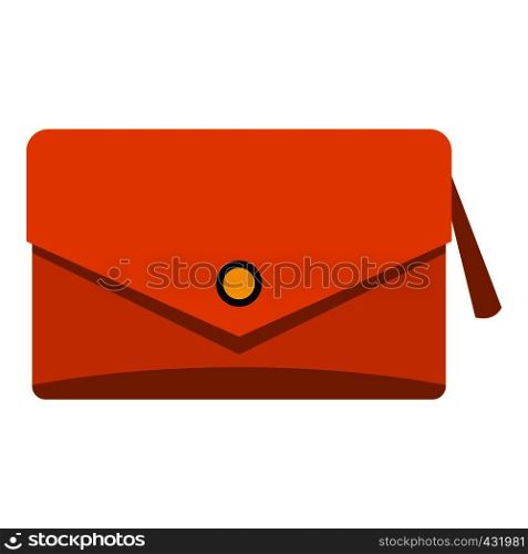Small bag icon flat isolated on white background vector illustration. Small bag icon isolated