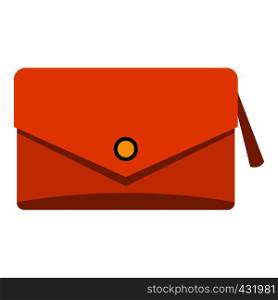Small bag icon flat isolated on white background vector illustration. Small bag icon isolated