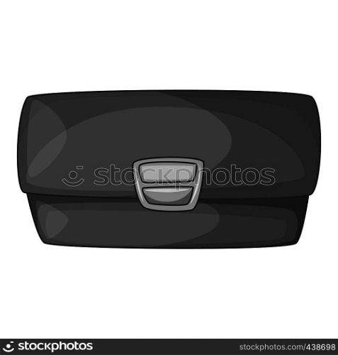 Small bag icon in monochrome style isolated on white background vector illustration. Small bag icon monochrome