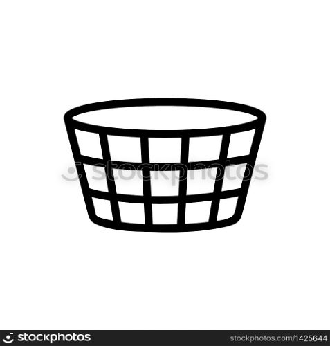small cage for cleaning icon vector. small cage for cleaning sign. isolated contour symbol illustration. small cage for cleaning icon vector outline illustration