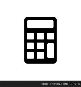 small calculator icon solid style