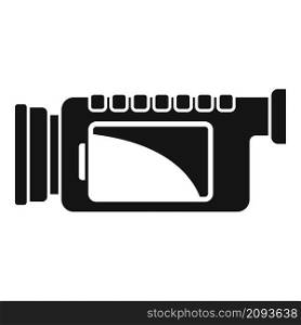 Small camcorder icon simple vector. Video camera. Record movie. Small camcorder icon simple vector. Video camera