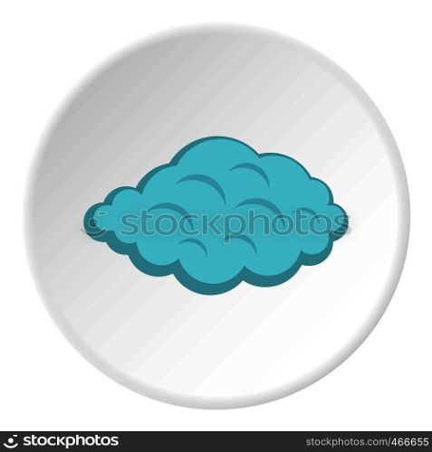 Small cloud icon in flat circle isolated on white background vector illustration for web. Small cloud icon circle