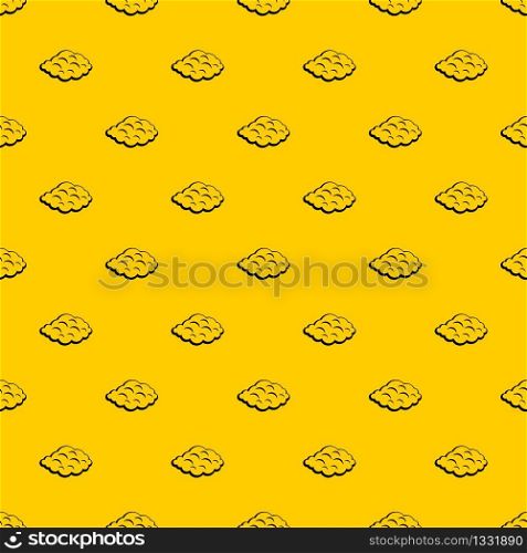 Small cloud pattern seamless vector repeat geometric yellow for any design. Small cloud pattern vector