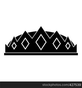 Small crown icon. Simple illustration of small crown vector icon for web. Small crown icon, simple style
