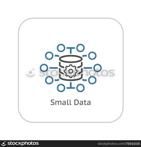 Small Data Icon. Flat Design. Business Concept. Isolated Illustration.. Small Data Icon. Flat Design.