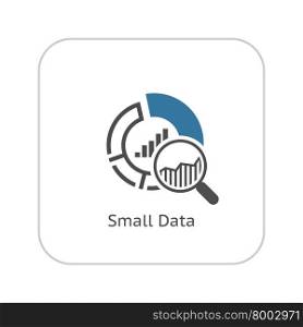 Small Data Icon. Flat Design.. Small Data Icon. Flat Design. Business Concept. Isolated Illustration.