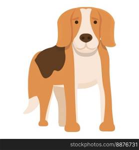 Small dog icon cartoon vector. Canine dog. Run animal. Small dog icon cartoon vector. Canine dog