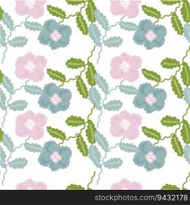 Small flower seamless pattern. Abstract floral ornament. Simple botanical backdrop. Design for fabric , textile print, surface, wrapping, cover. Vintage vector illustration. Small flower seamless pattern. Abstract floral ornament. Simple botanical backdrop.