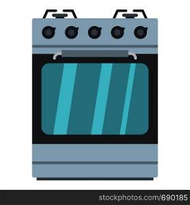 Small gas oven icon. Cartoon illustration of small gas oven vector icon for web. Small gas oven icon, cartoon style