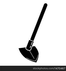 Small hand shovel icon. Simple illustration of small hand shovel vector icon for web design isolated on white background. Small hand shovel icon, simple style