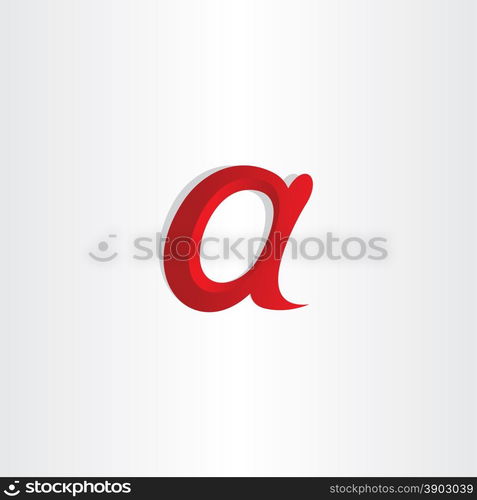 small letter a vector symbol design