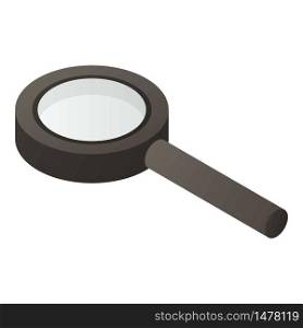 Small magnify glass icon. Isometric of small magnify glass vector icon for web design isolated on white background. Small magnify glass icon, isometric style