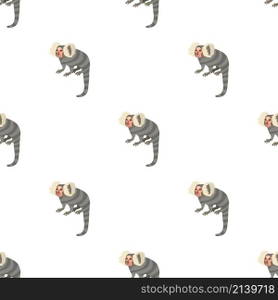 Small monkey pattern seamless background texture repeat wallpaper geometric vector. Small monkey pattern seamless vector