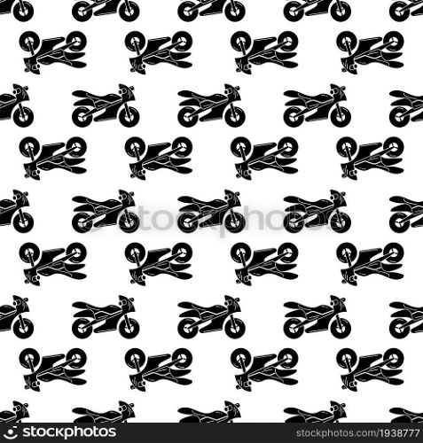 Small motorbike pattern seamless background texture repeat wallpaper geometric vector. Small motorbike pattern seamless vector