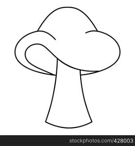 Small mushroom icon. Outline illustration of small mushroom vector icon for web. Small mushroom icon, outline style